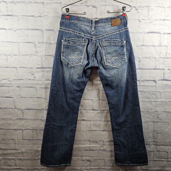 Buckle BKE Carter Jeans Mens 30S Size 30x28 Straight Blue Denim Stretch - Picture 4 of 6